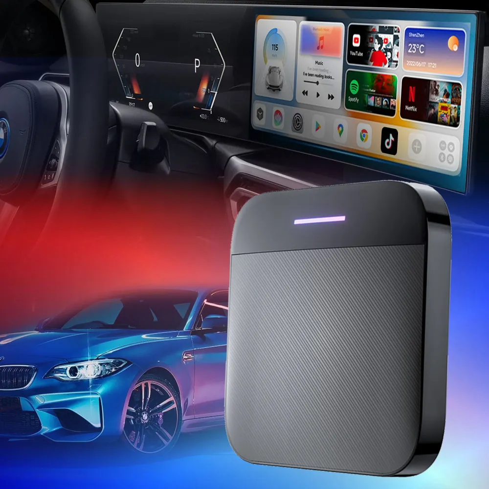 Новый продукт от Ushilife, автомобильный беспроводной ключ для BMW, android, подключение к apple carplay, адаптер android Ai box для BMW, беспроводной carplay