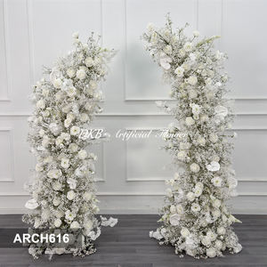 Arco de Flores Artificiales de Seda Realista de Alta Calidad con Tamaño Personalizable para Decoración Interior de Fiestas y Aniversarios - Product Image 2