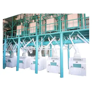 50TPD corn roller mill white corn flour machine plant zambia