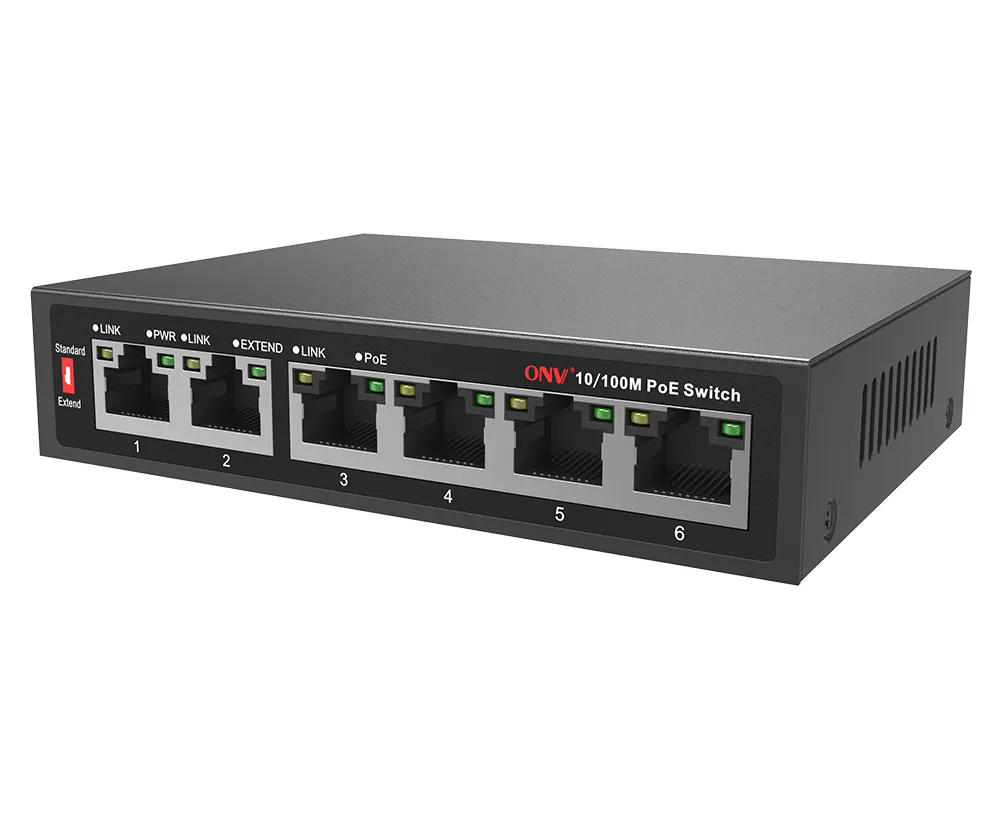 OEM/ODM PoE коммутатор 4 8 16 24 портов 10/100 м и гигабитный неуправляемый 48 В ethernet волоконный Коммутатор poe IEEE802.3af/при подходящем CCTV,NVR