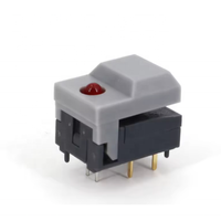 Interrupteur tactile carré momentané SPDT à 6 broches PB86-A1 avec LED pour le contrôle des équipements de scène