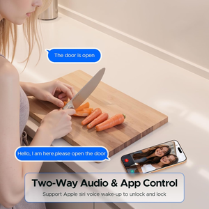 Cerradura inteligente para puerta con huella dactilar, entrada sin llave, cámara y timbre integrados, con wifi, cerrojo para puerta principal - Product Image 4