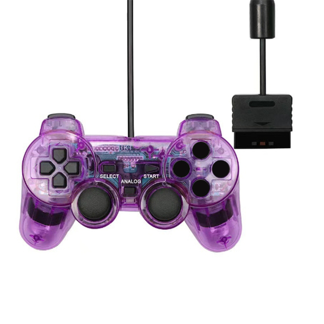 Wired Console Port Game Controller Gamepad for PS2 Controller for Mando PS2 Joystick for PS 2 Vibration Joypad Wired USB PC