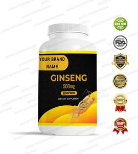 Label pribadi kapsul <span class=keywords><strong>Ginseng</strong></span> suplemen diet dari produsen <span class=keywords><strong>India</strong></span>