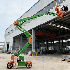 แท่นยกเคลื่อนที่แบบยืดหดได้สำหรับงานที่สูง ใช้เครื่องยนต์ดีเซล Rong Yu คุณภาพสูง แขนข้อเหวี่ยงแบบล้อ  ยกสูงสุด 22 เมตร ความสูงสูงสุด 2.56 เมตร - Product Image 2