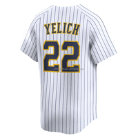 Camiseta de Béisbol Americana Bordada al por Mayor para Hombre de los Milwaukee Brewers # 22 Christian Yelich # Uniforme de Softbol 11 Chourio 9 Bob Uecker