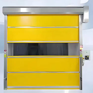 Puertas Enrollables Automáticas Transparentes de PVC de Alta Velocidad para Uso Industrial, Resistentes al Viento, para Exteriores, con Tamaño y Color Personalizados, Control Remoto - Product Image 1