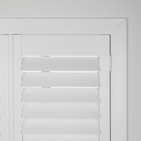 Persiana Horizontal de PVC y Madera de Alta Calidad Hecha a Medida para Ventanas, para Uso Exterior en Hoteles y Cocinas