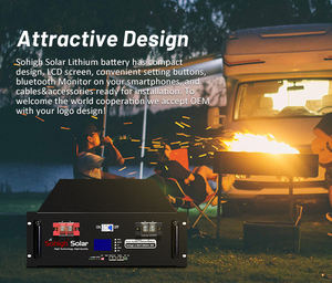 Batterie lithium-ion <span class=keywords><strong>Sohigh</strong></span> Solar LiBAT-48V200AH 24V/51.2V 200Ah pour station d'alimentation de camping-car avec longue durée de vie, 10kWh, compatible solaire - Product Image 3