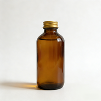 En stock – Bouteilles en verre Boston marron de 250 ml et 500 ml, vides, avec bouchon à vis, vente en gros pour sirops médicinaux et boissons énergisantes, forme personnalisable, logo sur mesure