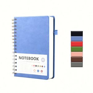 Promotional Business Spiral PU Leather Hard Cover Agenda Personalized <b>Note</b> <b>Books</b> for Gift Planner Notebook with logo Custom - Product Image 1