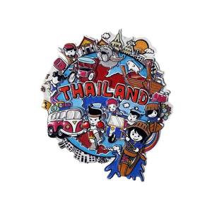 تايلاند الحرف التذكارية السياحة الكرتون ثلاثي الأبعاد الراتنج الطبيعي ديكورات المنزل 3D رسمت الجليد ملصقات - Product Image 6