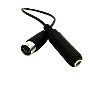 1/4 "(6.35mm) femelle <span class=keywords><strong>TRS</strong></span> à DIN 5 broches mâle <span class=keywords><strong>MIDI</strong></span> câble adaptateur connecter câble d'extension Audio stéréo pour clavier <span class=keywords><strong>MIDI</strong></span> - Product Image 3