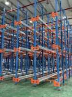 Étagère de rangement sans boulons à 3 niveaux bleue et orange pour garage, unité d'étagérage robuste réglable avec finition antirouille de qualité supérieure
