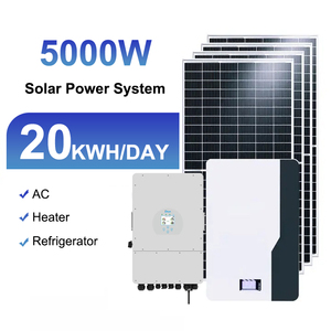 5000 Watts Solar Energy Home Off-Grid System 5kW-30kW MPPT Lithium Ion Polycrystalline Silicon Panels Ground Mounting 20-Year - Product Image 1