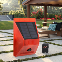 Supplier Asli Shenzhen, Sensor Gerak PIR Tenaga Surya Terlaris, Alarm Keamanan Rumah, Kontrol Jarak Jauh, Bahan ABS, Alarm Strobo, IP65