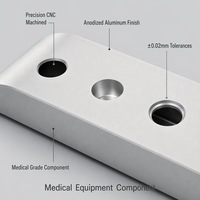 Pièces de dispositifs médicaux en aluminium extrudé de forme spéciale OEM, plaque de couverture en aluminium courbée usinée CNC pour équipement médical