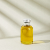 Toptan kozmetik 30ml temizle kalıplı cam Serum şişesi kauçuk tıpa ile özel kendi etiket tıbbi güzellik penisilin şişe
