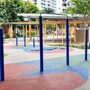 <span class=keywords><strong>Barre</strong></span> horizontale en acier durable pour l'entraînement en plein air, l'entraînement <span class=keywords><strong>de</strong></span> rue et les équipements d'exercice <span class=keywords><strong>de</strong></span> parc pour le sport - Product Image 4