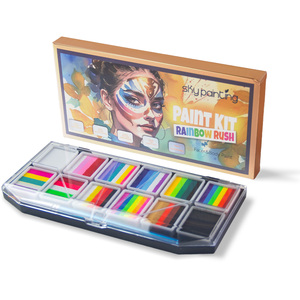 Paul Cezanne Cầu Vồng Chuyên Nghiệp Chia Bánh Mặt Sơn Palette Body Painting Kit Cho Trẻ Em - Product Image 5