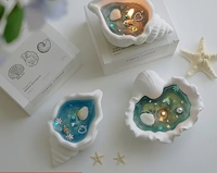 Muschelförmige Duftende Gelee-Wachskerzen - Kreative Handgemachte Gießkerzen als Urlaubssouvenirs & Geschenke Modell XZ203