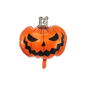 Bulk Orange Halloween Scary Jack-o'-lantern Foil <b>Balloon</b>, Metallic Party <b>Balloon</b> for Spooky Trick or Treat <b>Decor</b> - Product Image 1