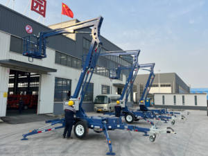 Nueva Plataforma Elevadora de Brazo Articulado Remolcable <span class=keywords><strong>LEMAX</strong></span> LM14 de 10-24 m, Plataforma Hidráulica con Motor Diésel/Eléctrico/Gasolina para Construcción en Altura - Product Image 3