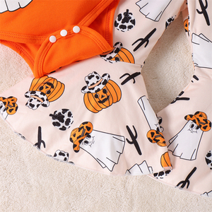 Cotton 2pcs Outfits <strong>Baby</strong> <strong>Clothes</strong> Girl Clothing Sets <strong>Baby</strong> <strong>Clothes</strong> <strong>2023</strong> Flare Bottoms and Romper Tops - Product Image 3