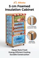 Distributeur Automatique Libre-Service 32 Écrans Tactiles Anti-Condensation en Acier Thermolaqué pour Noix et Snacks Secs 24h Sans Surveillance 300-600 Pièces