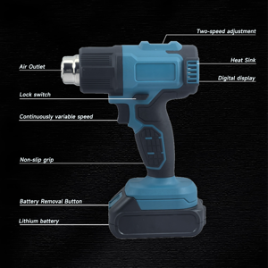<span class=keywords><strong>Pistola</strong></span> de Aire Caliente Inalámbrica Recargable con Calentamiento Rápido para Soldadura y Termocontracción - Product Image 6