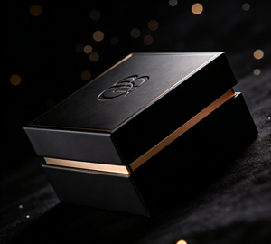 Caja de Regalo de Cartón Negra y Dorada con Forro de Esponja - Vietnam para Empaque de Lujo Certificado de Alta Gama - Product Image 4