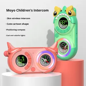 Walkie-Talkie Digital Inalámbrico con Carga USB Qingmuma R2509-837 para Niños, Alcance de 3 Kilómetros, VHF/UHF, Resistente al Agua IPX5, Diseño de Dibujos Animados, <span class=keywords><strong>Mini</strong></span> - Product Image 1