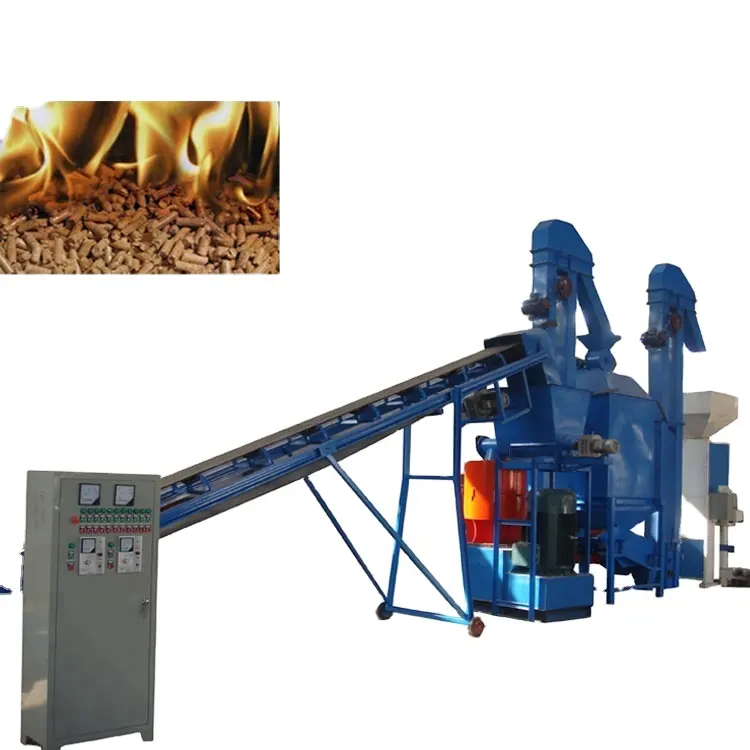 OEM zznoto fornisce la linea di produzione di pellet di legno completa di grande produzione 1.5-2t/h