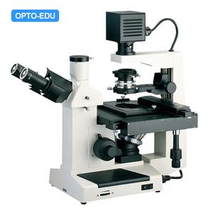OPTO-EDU A14.0202 400x Trinocular 거꾸로 한 단계 대조 생물학 현미경 - Product Image 5
