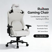 Chaise de gaming professionnelle avec accoudoirs 4D, inclinable, hauteur réglable, pivotante, vérin à gaz 4 positions