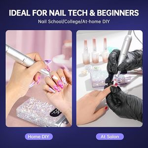 35000RPM <b>Nail</b> Drill Sparkling Portable Professional Rechargeable Electric <b>Nail</b> File for Acrylic/Gel <b>Nails</b> - Product Image 5