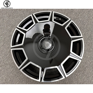 Rines Personalizados de Aleación de Aluminio Forjado con Múltiples Radios, Acabado Negro para Rolls Royce Phantom, Cullinan, Ghost, Dawn, 20-24 Pulgadas, 1 Año de Garantía - Product Image 6