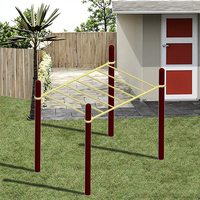 Park Steel Outdoor Fitness Equipment TUV Certified Calisthenics Máquina de ejercicio Monkey Bar Set para entrenamiento