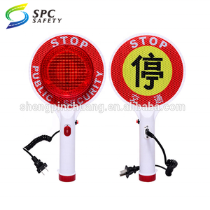 An ninh công cộng qua bảo vệ kiểm tra cầm tay dẫn giao thông nhấp nháy biển báo cầm tay dẫn tín hiệu dừng dấu hiệu an toàn với ngọn đuốc - Product Image 5