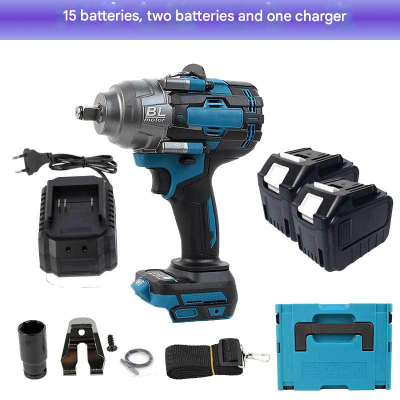 15-cell battery pack (two batteries, one charger) + plastic case