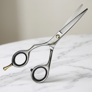 Ciseaux de coiffure professionnels Eversharp en acier inoxydable, lame 440C, manche moyen, pour droitiers, pointe affûtée, usage en salon - Product Image 1