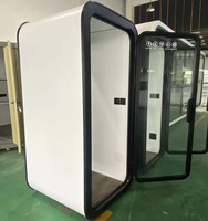 Cabine téléphonique mobile silencieuse à succès, salle de karaoké, salle de diffusion en direct partagée, bureau extérieur, cabine de conteneur