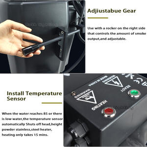 Macchina <span class=keywords><strong>del</strong></span> fumo a ghiaccio secco da 3500W per effetti nuziali, professionale ad alta potenza per feste ed eventi DJ, effetto 'dancing on the clouds' - Product Image 3