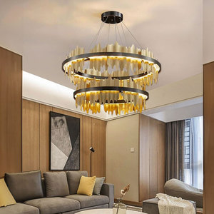 Luces <span class=keywords><strong>colgantes</strong></span> LED simples y modernas <span class=keywords><strong>para</strong></span> dormitorio, comedor, bar, candelabro de gota de agua, lámpara de escalera - Product Image 4