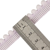 Dentelle élastique française en polyester/coton à motif de petites dentes, fleurs 3D, accessoires pour ourlets de vêtements, éponges de bain et jupes