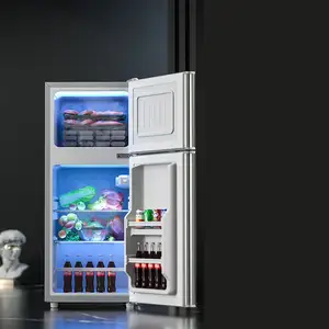 家庭用小型ミニ冷蔵庫冷蔵多機能両開き冷蔵庫