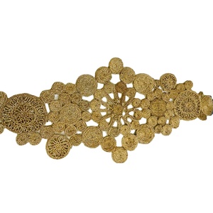 Chemin de table tressé à la main de haute qualité personnalisé résistant à la chaleur pour les chemins de jute d'hôtel de table en jute tissé à manger du Bangladesh - Product Image 1