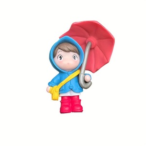 Ornement de voiture miniature en alliage, fille mignonne avec parapluie, accessoire décoratif pour filles de 8 à 13 ans - Product Image 5