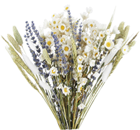 Rangkaian Lavender Kering Awet Wangi Gaya Boho untuk Vas Rumah, Dekorasi Pernikahan, Bahan Sachet Aromatik, Perlengkapan Grosir