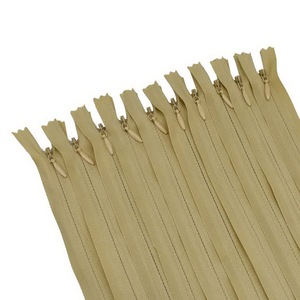 Cremallera invisible de color para bolsa de ropa, compra al por mayor, alta calidad, 2 vías, 20 28 60 90cm, extremo abierto, doble extremo, blanco y negro - Product Image 2